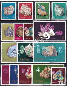 Kenya, n° 95 à 109 + n° 236, collection timbres thématiques
