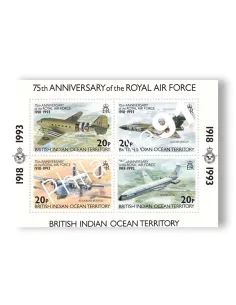 Océan Indien Britannique, BF n° 4, collection timbres thématiques