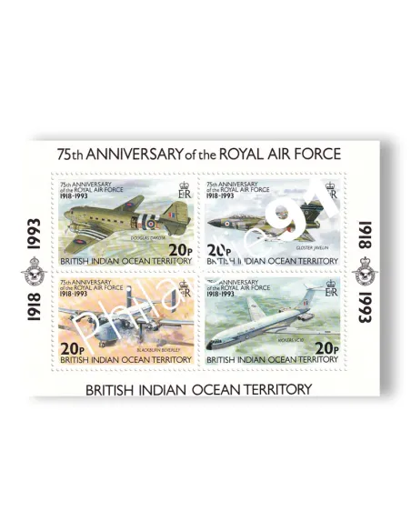 Océan Indien Britannique, BF n° 4, collection timbres thématiques