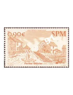 Timbre de Saint-Pierre et Miquelon n°  814, ferme, Timbres dom tom