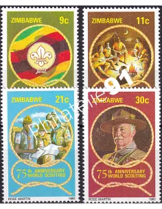 Zimbabwe, n° 39 à 42, collection timbres thématiques
