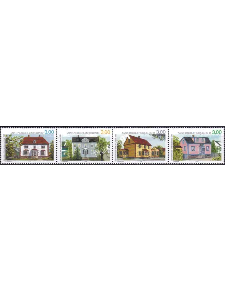 Saint-Pierre et Miquelon n° 676 à 679, timbres Dom-Tom