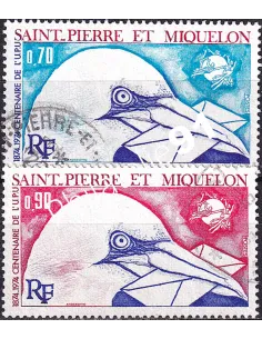 Saint-Pierre et Miquelon n° 434 à 435 oblitérés, timbres Dom-Tom