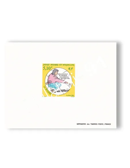 St-Pierre & Miquelon, Épreuve de luxe, n° 593, timbres Dom-Tom