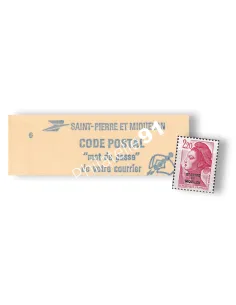 St-Pierre et Miquelon, Carnet n° C464a, timbres Dom-Tom
