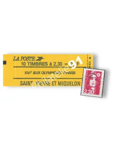 St-Pierre et Miquelon, Carnet n° C518, timbres Dom-Tom