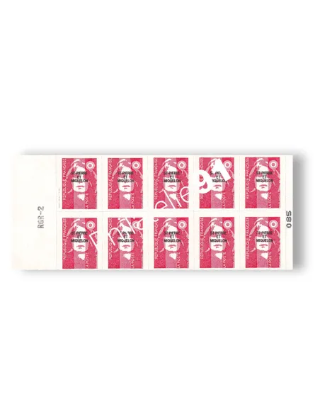St-Pierre et Miquelon, Carnet n° C590, timbres Dom-Tom