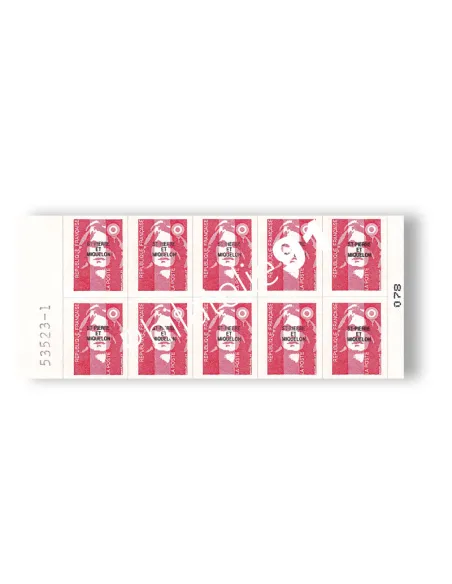St-Pierre et Miquelon, Carnet n° C590, timbres Dom-Tom
