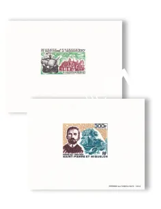 St-Pierre & Miquelon, 2 Épreuves, PA n° 46 à 47, timbres Dom-Tom
