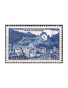 Timbre n° 150 charnière, collection timbres Andorre Français
