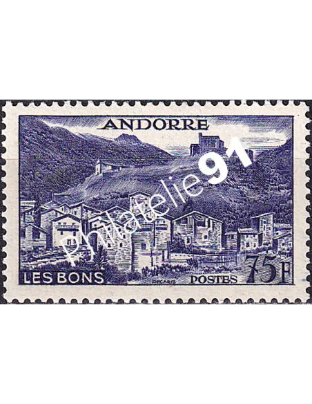 Timbre n° 153, collection timbres Andorre Français