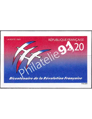 France, n° 2560b, non dentelé, timbres France