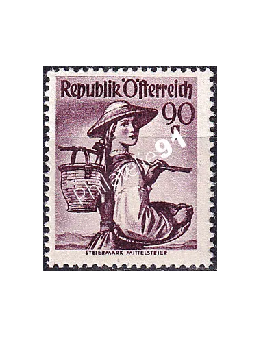 Autriche, n° 749B, collection timbres Europe