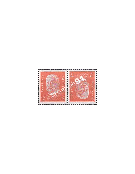 Allemagne, Weimar, n° 404Ba, paires tete-beche, timbres Europe