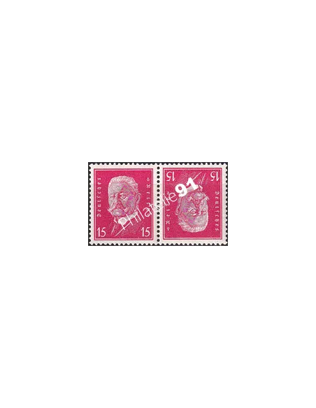 Allemagne, Weimar, n° 405a, paires tete-beche, timbres Europe