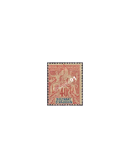 ANJOUAN, n° 10 charnière, timbres des colonies françaises