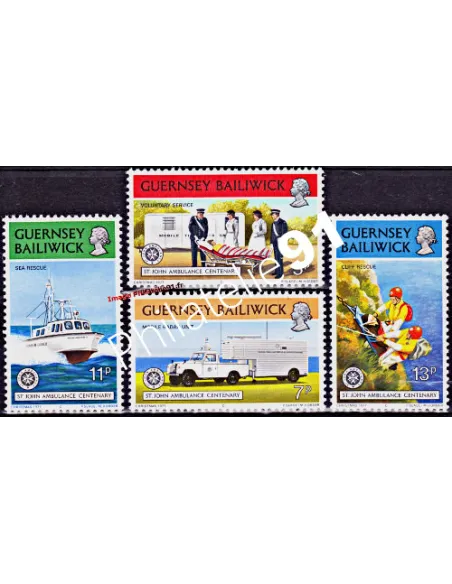 GUERNESEY - n°  148 à 151 ** - service ambulancier Saint-John