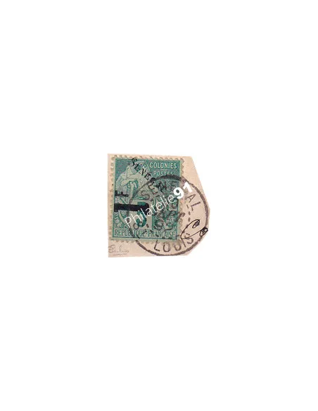 Sénégal ,n° 7 oblitéré, sur fragment, timbres Colonies Françaises