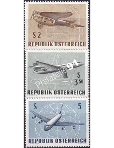 Autriche, PA n° 63 à 65, collection timbres Europe