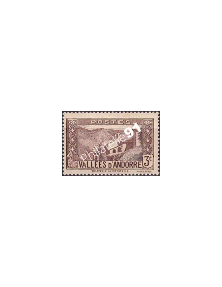 Timbre n° 26 charnière, collection timbres Andorre Français