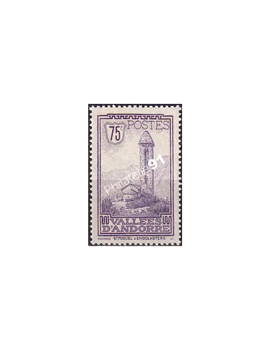 Timbre n° 37, collection timbres Andorre Français