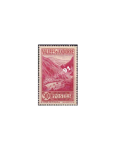 Timbre n° 38, collection timbres Andorre Français