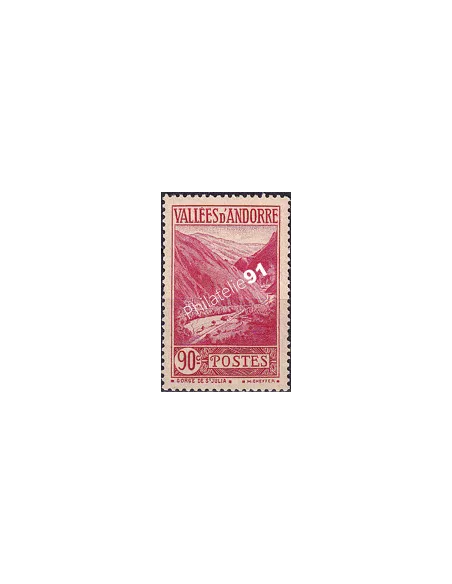 Timbre n° 38, collection timbres Andorre Français