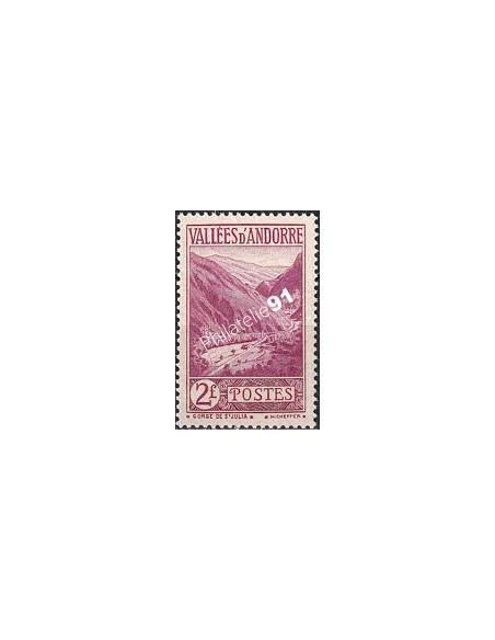 Timbre n° 41, collection timbres Andorre Français