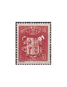 Timbre n° 54 charnière, collection timbres Andorre Français