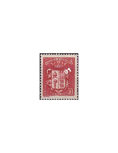 Timbre n° 54 charnière, collection timbres Andorre Français