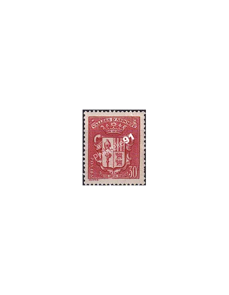 Timbre n° 54 charnière, collection timbres Andorre Français