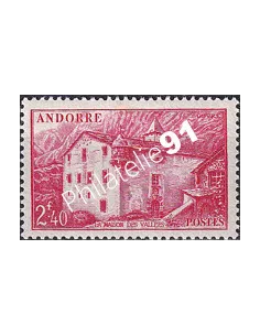 Timbre n° 104 charnière, collection timbres Andorre Français