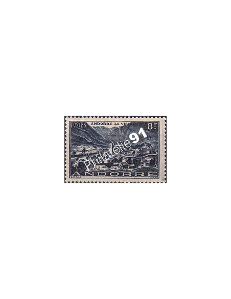 Timbre n° 127 charnière, collection timbres Andorre Français