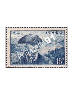 Timbre n° 133 charnière, collection timbres Andorre Français