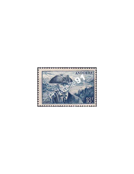 Timbre n° 133 charnière, collection timbres Andorre Français
