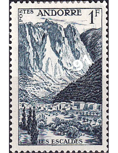 Timbre n° 138 charnière, collection timbres Andorre Français