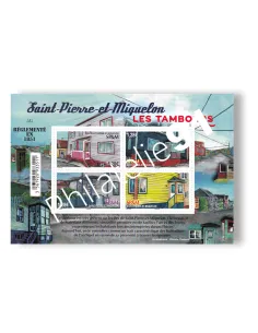Saint-Pierre et Miquelon, Feuille n° 1263, collection Timbres Dom-Tom