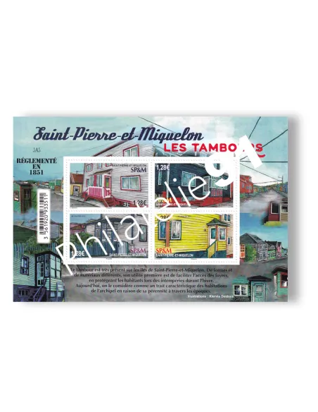 Saint-Pierre et Miquelon, Feuille n° 1263, collection Timbres Dom-Tom