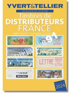 catalogue TIMBRES DE DISTRIBUTEURS FRANCE 2024, catalogue philatélique