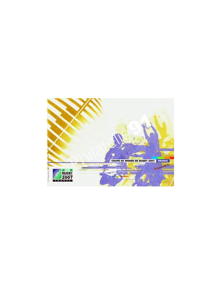 Carton souvenir  (3 volets) - Coupe du Monde Rugby 2007 en France
