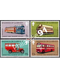 GUERNESEY - n°  186 à 189 - Centenaire des transports publics