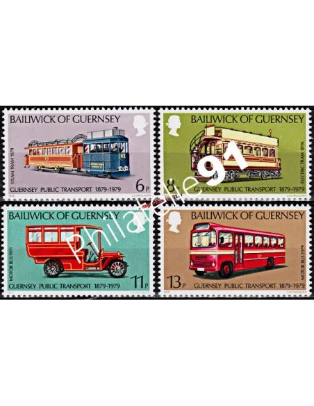 GUERNESEY - n°  186 à 189 - Centenaire des transports publics