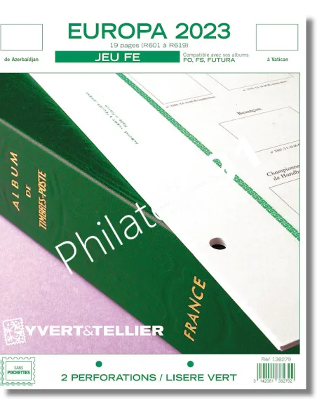Jeu Europa FE 2023, jeux Yvert et Tellier 2023