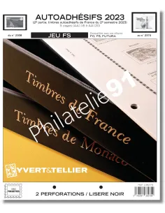 Pages FS pour les timbres adhésifs 2023, Jeux 2023 Yvert et Tellier