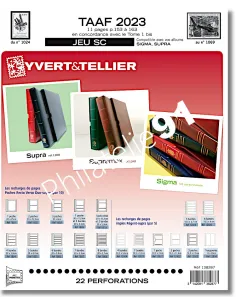 Pages SC pour les timbres 2023 des TAAF, Jeux 2023 Yvert et Tellier