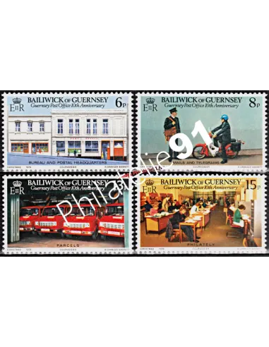 GUERNESEY - n°  190 à 193 - POSTE - NOEL