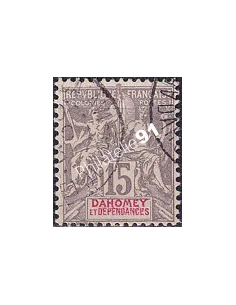 Dahomey, n° 3 oblitéré, collection timbres Colonies