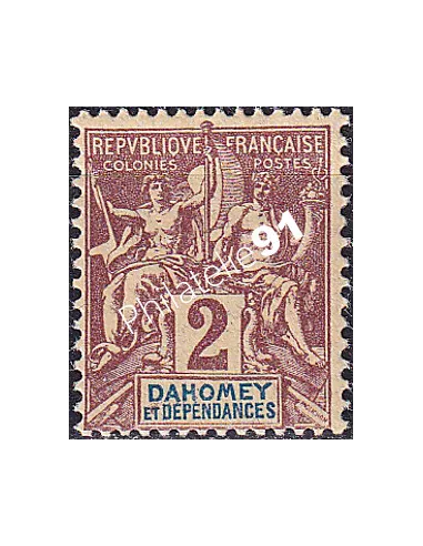 Dahomey, n° 7 charnière, collection timbres Colonies
