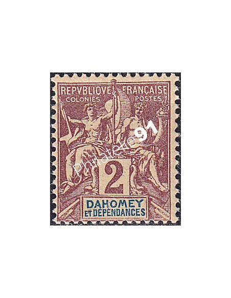 Dahomey, n° 7 charnière, collection timbres Colonies