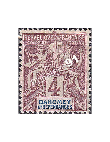 Dahomey, n° 8 charnière, collection timbres Colonies